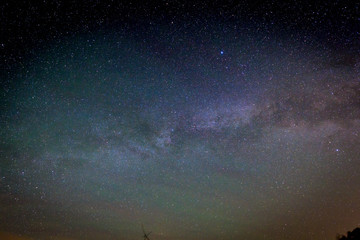 Milky Way Galaxy on nigh sky
