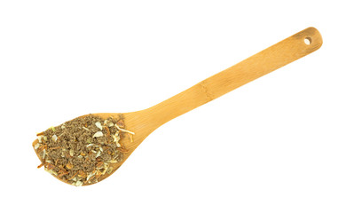 Portion of onion soup mix on spoon