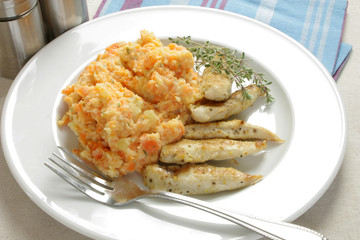 filet de poulet et purée 18052015