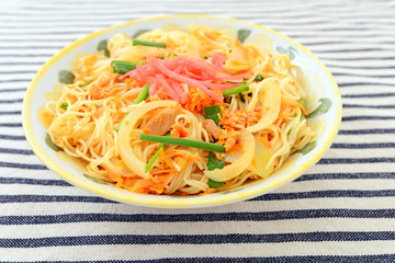 沖縄料理の素麺チャンプルー 