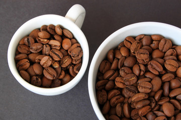 Coffee Beans in the Cups