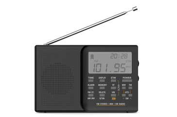 black digital radio