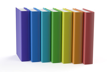 collection of multicolored books