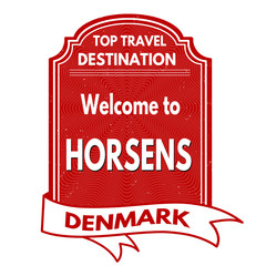 Welcome to Horsens stamp