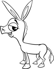 baby donkey coloring page