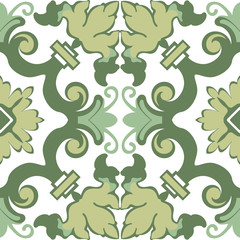 Vector ceramic tiles with seamless pattern