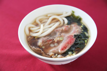 Beef Udon noodles