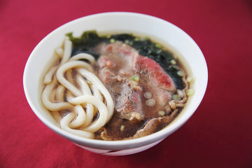 Beef Udon noodles