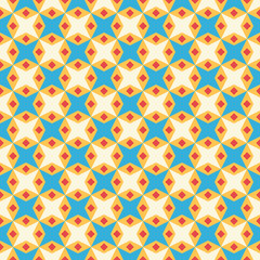 Retro kid vector seamless pattern. Endless texture