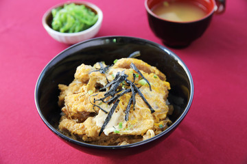 Fried pork tonkatsu