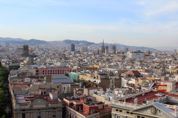 Obraz premium Barcelona Panorama, Spain