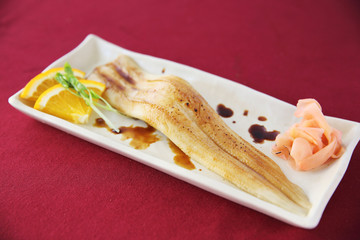 japanese food rice with eel ( unagi ) eel sushi