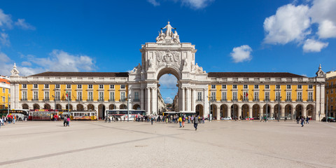 Commerce square - Praca do commercio in Lisbon - Portugal