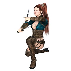 Obraz premium 女性戦士