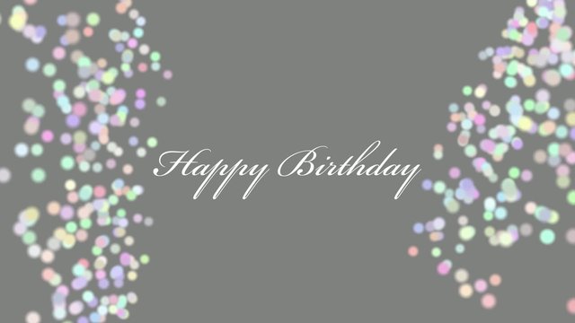 Happy Birthday Schriftzug