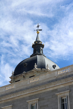 Dome of Almudena Church, Cathedral of Madrid, Spain
