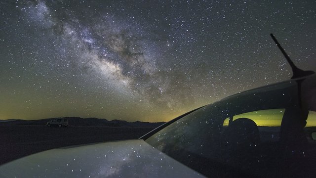 Dantes View, Death Valley Night Sky Milky Way Timelapse