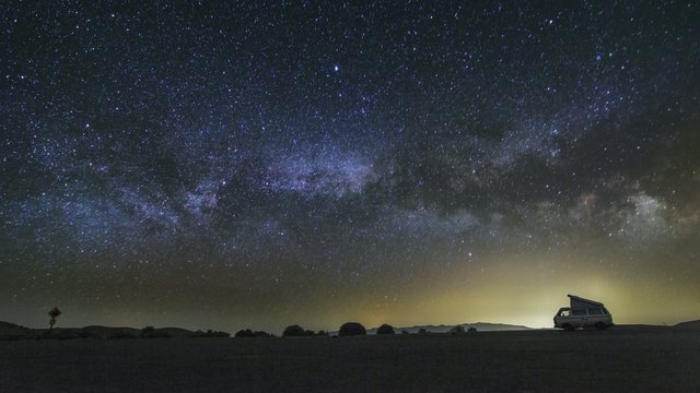 Dantes View, Death Valley Night Sky Milky Way Timelapse