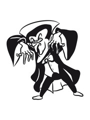 Scary funny halloween vampire