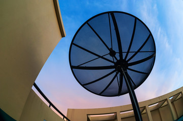 Radar in blue sky