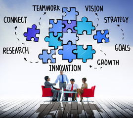 Teamwork Team Collaboration Connection Togetherness Unity Concep