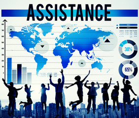 Assistance Support Strategy Marketing Coaching Concept