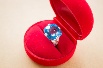 Beautiful gem stone classic jewellery ring