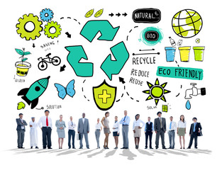 Recycle Reuse Reduce Bio Eco Friendly Environment Concept