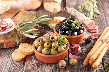 assortment of antipasto