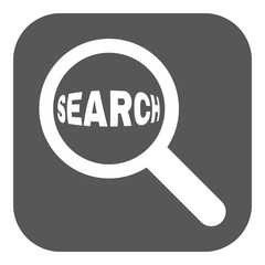 Search icon. Magnifier symbol. Flat