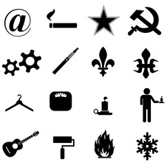 Symboles en 16 icônes	