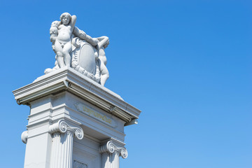 Contemporary art of angel statue of Ananda Samakhom Throne Hall