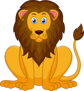 Cute lion cartoon