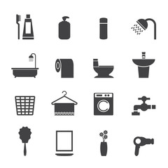 Kitchen room icon set