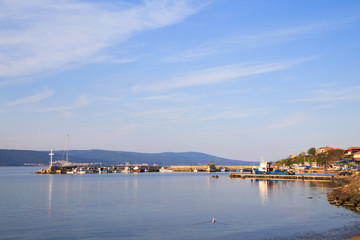 Obraz premium The north harbor of the old town of Nessebar, Bulgaria