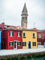 Obraz premium Venise Burano et ces façades colorées