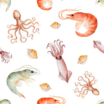 Watercolor seamless pattern
