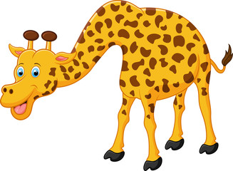 Cute giraffe cartoon