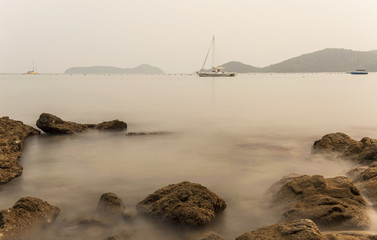 Seascape During Sunrise. Beautiful Natural Seascape,Lam Panwa Ph