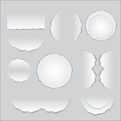 Torn paper shadow, background. EPS10-vector stock