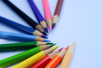 Fototapeta premium many different colored pencils