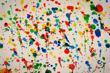 Colorful splashes of paint as background
