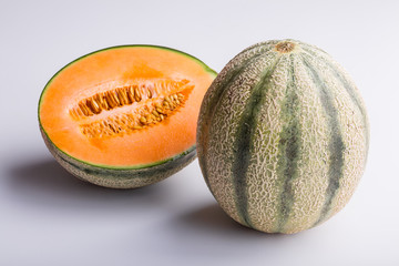 Cantaloupe melon, one and a half