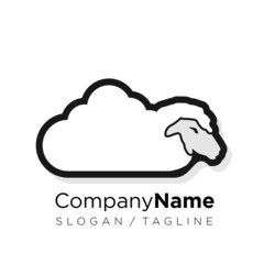 Cloud logo icon vector