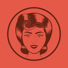 Retro woman design