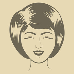 Retro woman design