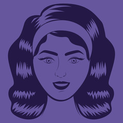 Retro woman design