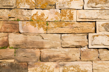 Medieval wall from an ancient fortress