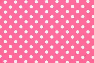 Pink polka dot fabric - 83583858