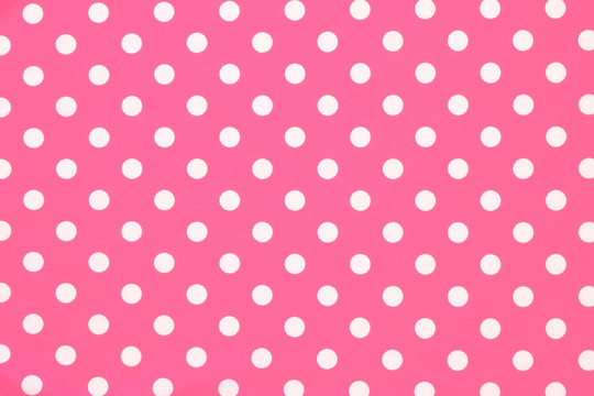Pink Polka Dot Fabric